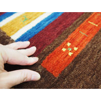 萩原 ギャッベ マット・ラグ LORRI BUFFD L8 約60×90cm 1枚（直送品）