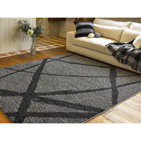 萩原 タフトラグ ボールド グレー 約190×190cm 1枚（直送品）