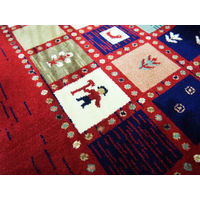 萩原 ウィルトン インテリアマット ジプシー レッド 約70×120cm 1枚（直送品）