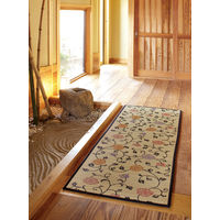 萩原 国産い草廊下敷き（裏貼り） イデア NA ナチュラル 約80×240cm 1枚（直送品）