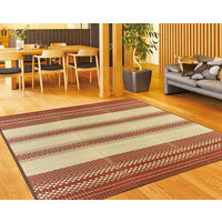 萩原 国産い草コンパクトラグ 天領（てんりょう） ブラウン 約180×250cm 1枚（直送品）