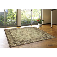 萩原 い草センターラグ（裏貼り） カノン ブラウン 約230×230cm 1枚（直送品）