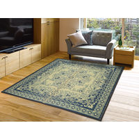 萩原 い草センターラグ（裏貼り） カノン ブルー 約230×330cm 1枚（直送品）