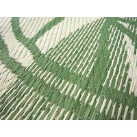 萩原 い草センターラグ（裏貼り） モコック グリーン 約191×240cm 1枚（直送品）