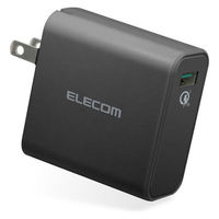 USB充電器 コンセント USB-A×1 18W QuickCarge3.0 ブラック MPA-ACUQ01BK エレコム 1個