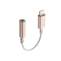 エレコム Lightning-4極イヤホン端子/変換ケーブル/デザイン高耐久 MPA-L35DS01GD 1個