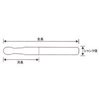 喜一工具 PROCHI PRVーR150M2 超硬ボールE/M R1.5 Vシリーズ 1本（直送品）