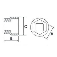 サンツール STー808 ちび太ソケット 8MM ST-808 1個（直送品）