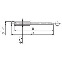 育良精機 育良 CPー35H1 センターピン CP-35H1 1本(1個)（直送品）