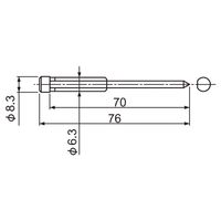 育良精機 育良 CPー115H センターピン CP-115H 1本(1個)（直送品）