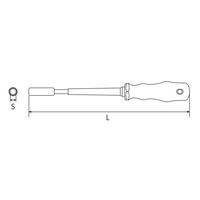京都機械工具 KTC ZNDー08 絶縁ナットドライバ 8MM 1本（直送品）