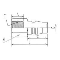 ヤマトエンジニアリング ヤマト BLY44ーPF ステン BLYカプラ/プラグ BLY44-PF-SUS 1個（直送品）