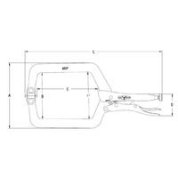 IRWIN TOOLS T9SP スイベルロッキングCクランプ225 1丁（直送品）