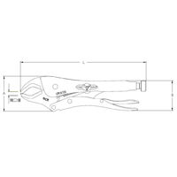 IRWIN TOOLS 10508018 7CR ロッキングプライヤ カーブジョー175 1丁（直送品）