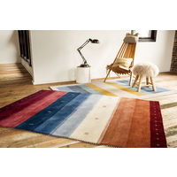 プレーベル ラグ スマートギャベ ローズ/ブルー 70×120cm 4974-001-96 1枚（直送品）