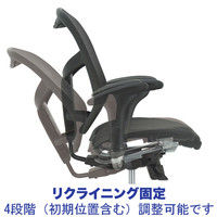 【軒先渡し】 エルゴヒューマン エンジョイToBe（トゥービー） オフィスチェア 背座ファブリックメッシュレッド KMD32 ランバーサポート付（直送品）