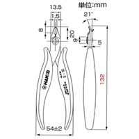 白光 106ー01 セーフティーニッパ 106-01 1丁(1個)（直送品）
