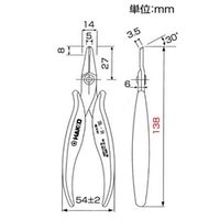 白光 106ー04 エッジニッパ 106-04 1丁(1個)（直送品）
