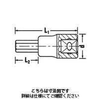 スタビレー 3/8”SQヘキサゴンビットソケット 3049/8 1個（直送品）