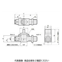 CKD クイックバルブ3QV Series 3QVー08Sー8A 3QV-08S-8A 1個（直送品）