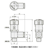 CKD ダイヤル付スピードコントローラ DSC Series DSCー8ー DSC-8-6-IL 1個（直送品）