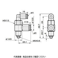 CKD ブロックバルブ FPV Series FPVーM5ー06 FPV-M5-06 1個（直送品）
