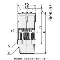 CKD サイレンサ付メタリングバルブ SMW2 Series SMW2ー8 SMW2-8A 1セット(3個)（直送品）