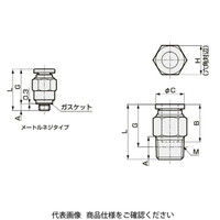 CKD ニュージョイントステンレスタイプ ZSP Series ZSPーC ZSP-C8-10 1セット(10個)（直送品）