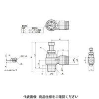 CKD スピードコントローラ ステンレス耐腐蝕用タイプ SC3P Seri SC3P-10-8 1個（直送品）