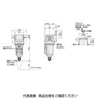 CKD エアフィルタ 標準白色シリーズ F3000ーWシリーズ F3000 F3000-8-G4-F1M 1個（直送品）