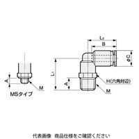 CKD 片口エルボ(エルボユニオン) GWL6ー6ーP70 1袋(10個)（直送品）