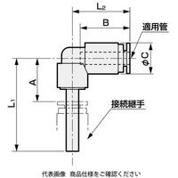 CKD L形プラグ(ストリートエルボ) GWP68ーLーP11 GWP68-L-P11 1袋(10個)（直送品）