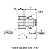 CKD 隔壁メス(隔壁用メスユニオン) GWS6ー6ーEーP80 GWS6-6-E-P80 1袋(10個)（直送品）