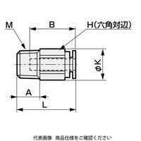 CKD 片口ストレート(ハーフユニオン) GWS6ー6ーP70 1袋(10個)（直送品）