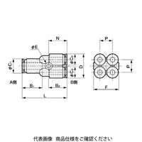 CKD 二重Y形(異径ダブルユニオンワイ) GWWY64ー0ーP74 GWWY64-0-P74 1袋(10個)（直送品）