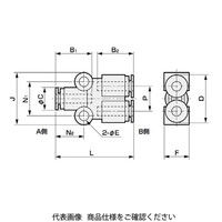CKD Y形チーズ(ユニオンワイ) GWY64ー0ーP80 1袋(10個)（直送品）