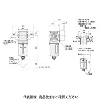 CKD エアフィルタ 標準白色シリーズ F1000ーWシリーズ F1000 F1000-8-W-F1-FP1 1個（直送品）