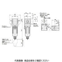 CKD エアフィルタ 標準白色シリーズ F2000ーWシリーズ F2000 F2000-8-W-F1-FP1 1個（直送品）