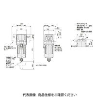 CKD エアフィルタ 標準白色シリーズ F4000ーWシリーズ F4000 F4000-10-W-FY 1個（直送品）