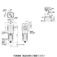 CKD エアフィルタ 標準白色シリーズ F6000ーWシリーズ F6000 F6000-25-W-F1 1個（直送品）