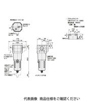 CKD エアフィルタ 標準白色シリーズ F8000ーWシリーズ F8000 F8000-20-W-F1Y 1個（直送品）