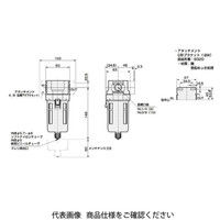 CKD オイルミストフィルタ 標準白色シリーズ M3000ーWシリーズ M M3000-8-W-F1M 1個（直送品）
