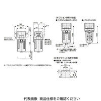 CKD オイルミストフィルタ 標準白色シリーズ M4000ーWシリーズ M M4000-8-P70-B 1個（直送品）