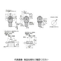 CKD レギュレータ 標準白色シリーズ R3000ーWシリーズ R3000 R3000-8-W-TX1-B3W 1個（直送品）