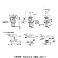 CKD レギュレータ 標準白色シリーズ R4000ーWシリーズ R4000 R4000-10-N-P70 1個（直送品）