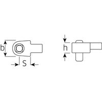 スタビレー 校正用トルクレンチ差替ヘッド (58241100) 734K/100 1個（直送品）