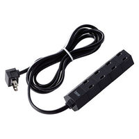 延長コード 電源タップ コンセント 回転型　hexa 2m 2ピン 4個口 ブラック T-HX7-2420BK エレコム 1個