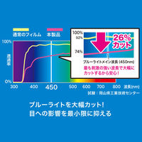 サンワサプライ 富士通 ARROWS Tab Q738対応ブルーライトカット液晶保護指紋反射防止フィルム LCD-F738BCAR 1枚（直送品）