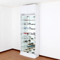 充英アート JAJAN コレクションラック専用上置 幅833mm 汎用285mm奥行 ハイタイプ ホワイト 設置可能天井高2410～2740mm（直送品）