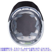 DICプラスチック ABS製ヘルメット AA11EVO-CSW 大型ベンチレーション/ライナーA11・シールド付/内装HA6 白/ブルー 1個（直送品）